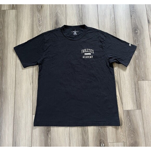 Fabletics The R&R Tee Fabletics Athletic Academy Black Men’s Size Medium - Picture 1 of 8